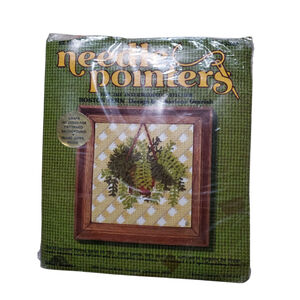 Vintage Boho Hanging Plant Needle Point Caft Kit New